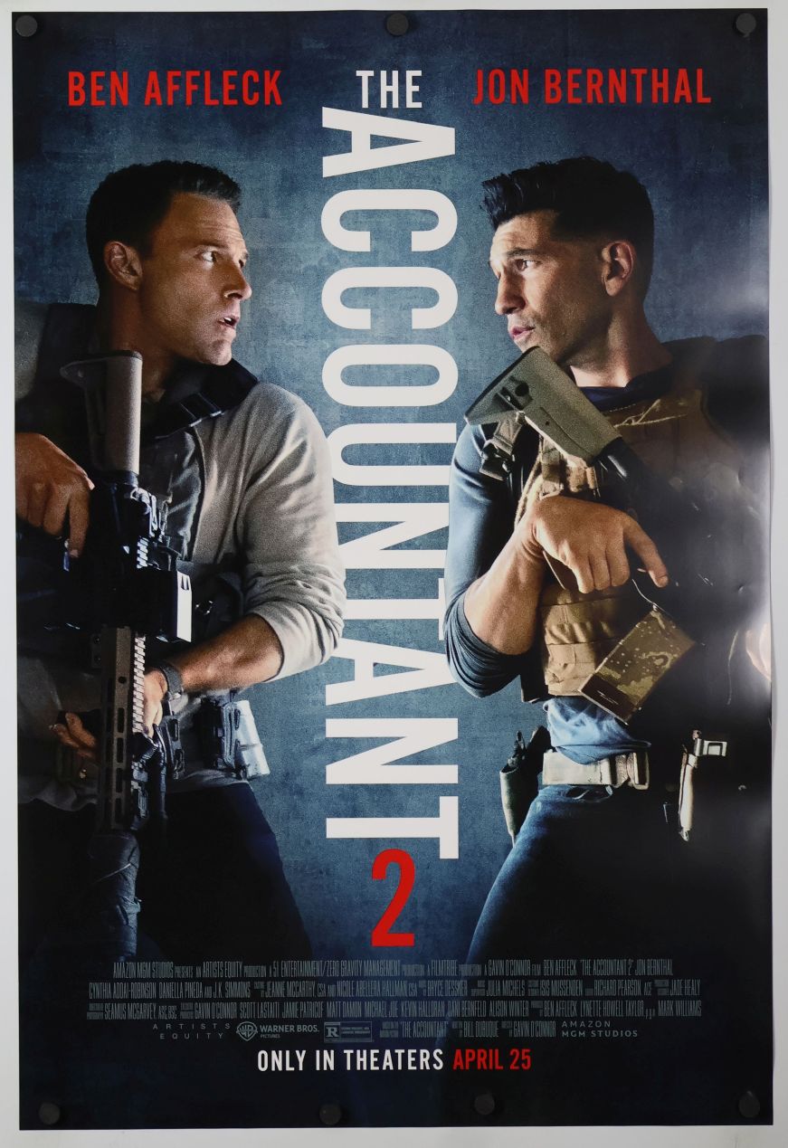 The Accountant 2 (2025) original theatrical movie poster - Final Style B