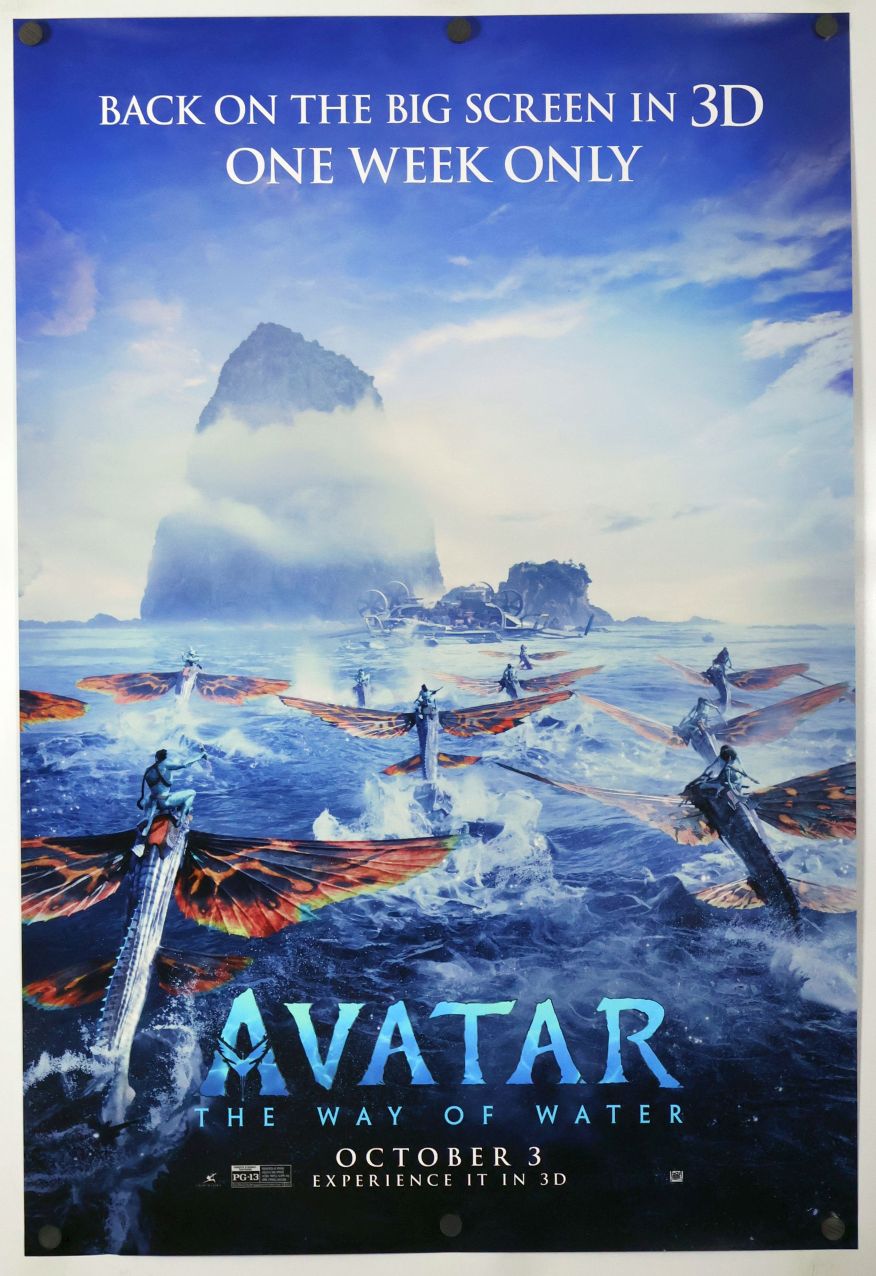Avatar 2 (2025) original theatrical movie poster - Re-Release