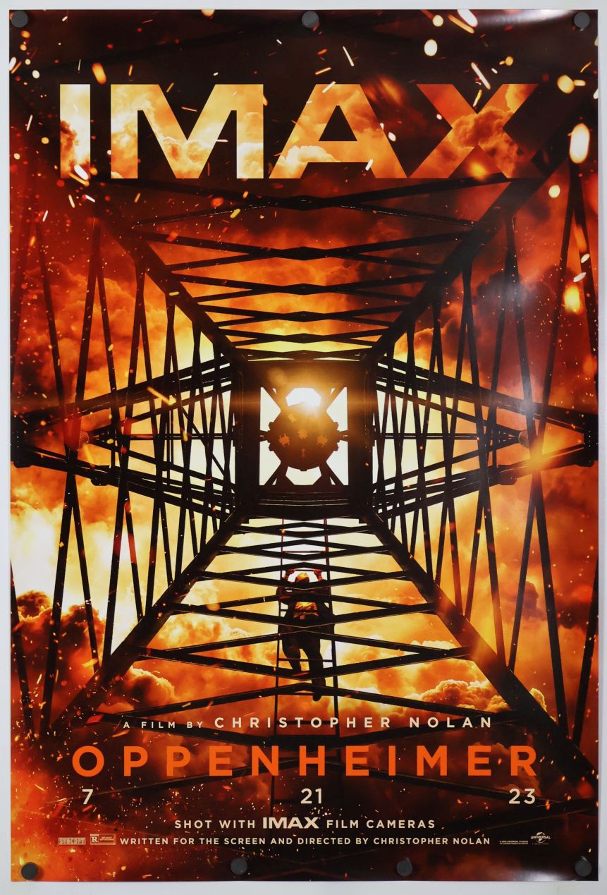 Oppenheimer (2023) original theatrical movie poster - Imax