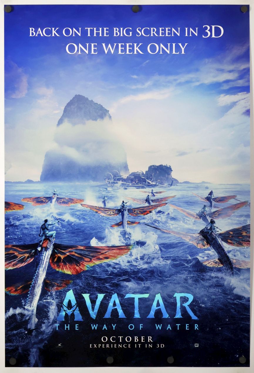 Avatar 2 (2025) original theatrical movie poster - International Re-Release