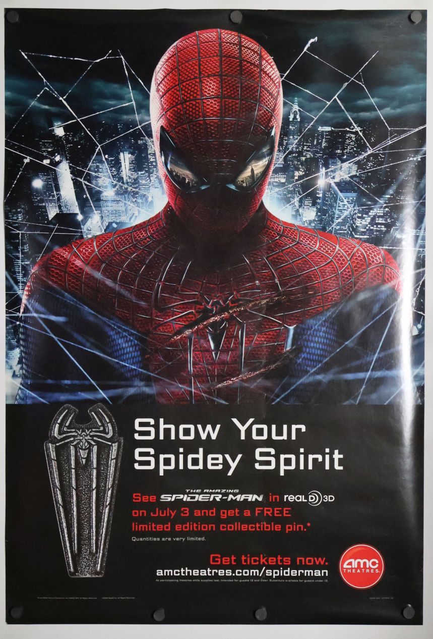 The Amazing Spider-Man (2012) original theatrical movie poster - AMC Exclusive Style A