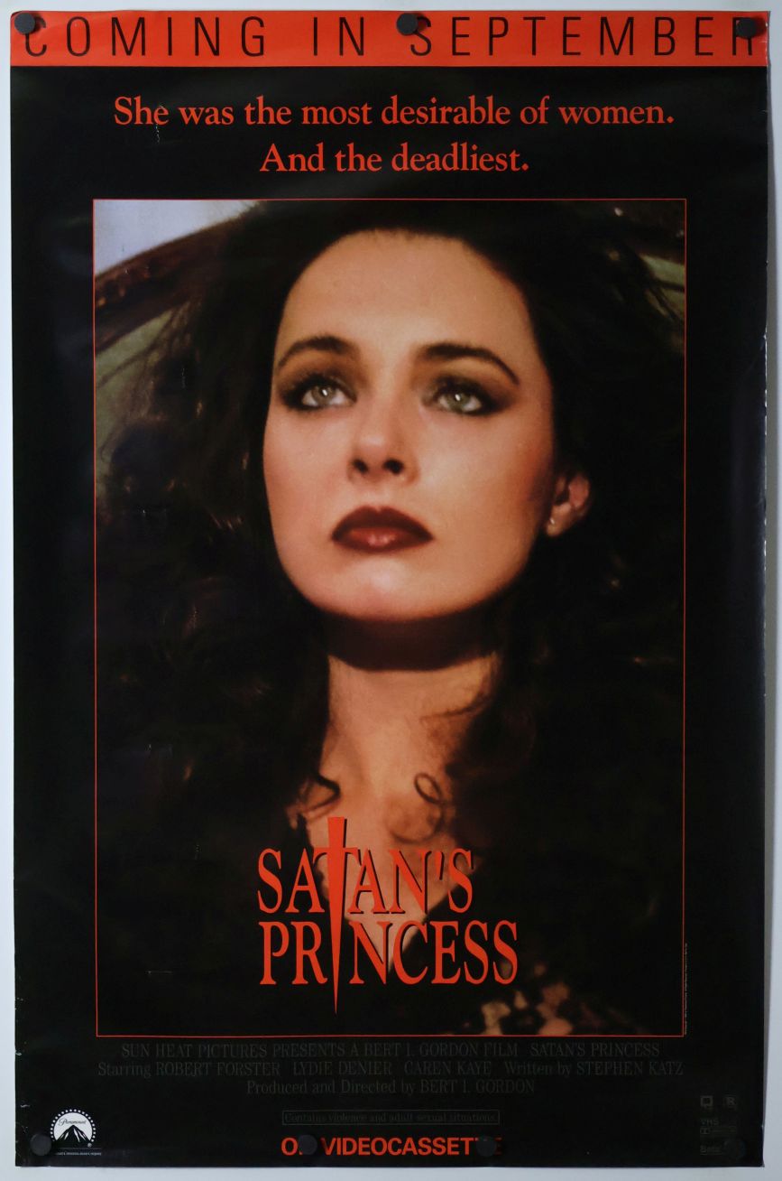 Satan's Princess (1989) original theatrical movie poster - Video