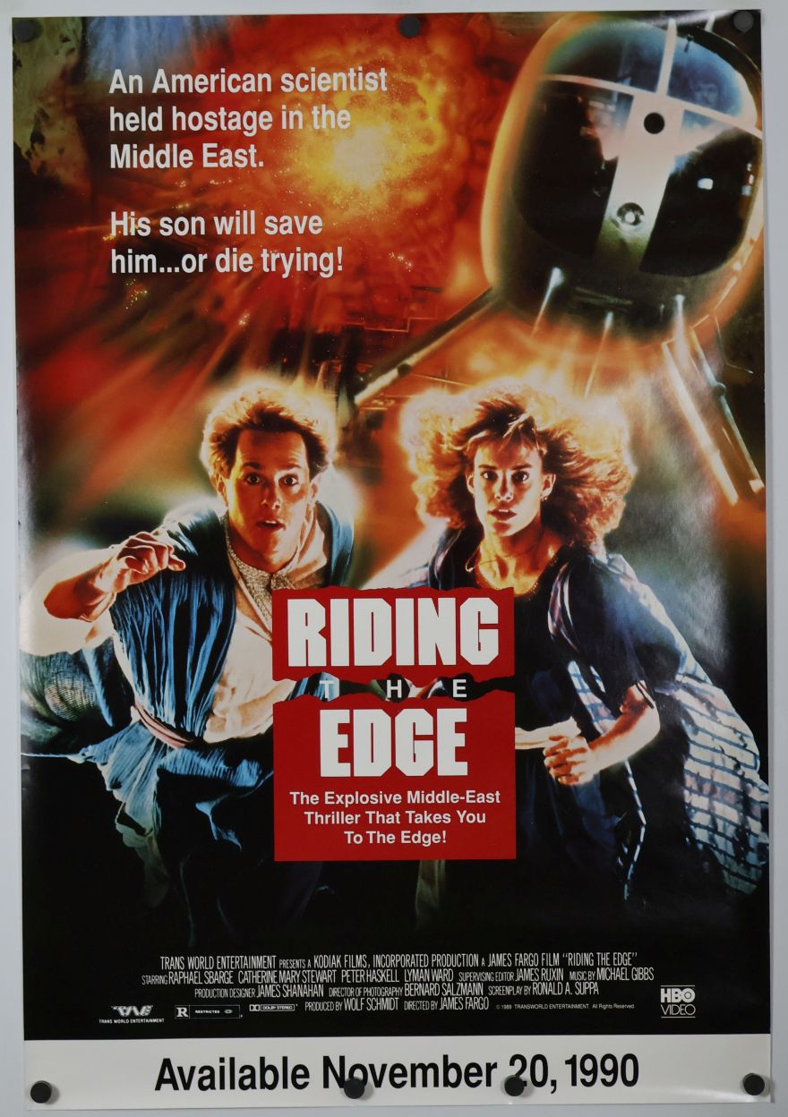 Riding the Edge (1989) original theatrical movie poster - Video