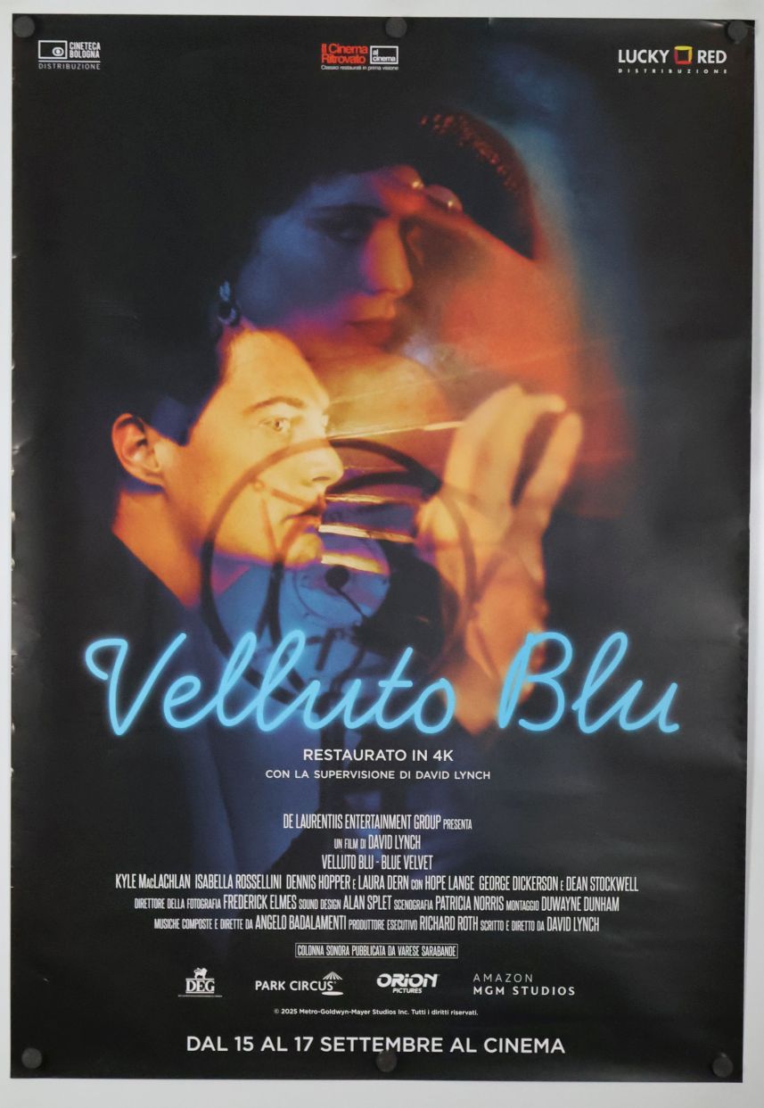Blue Velvet (2025) original theatrical movie poster - Re-Release