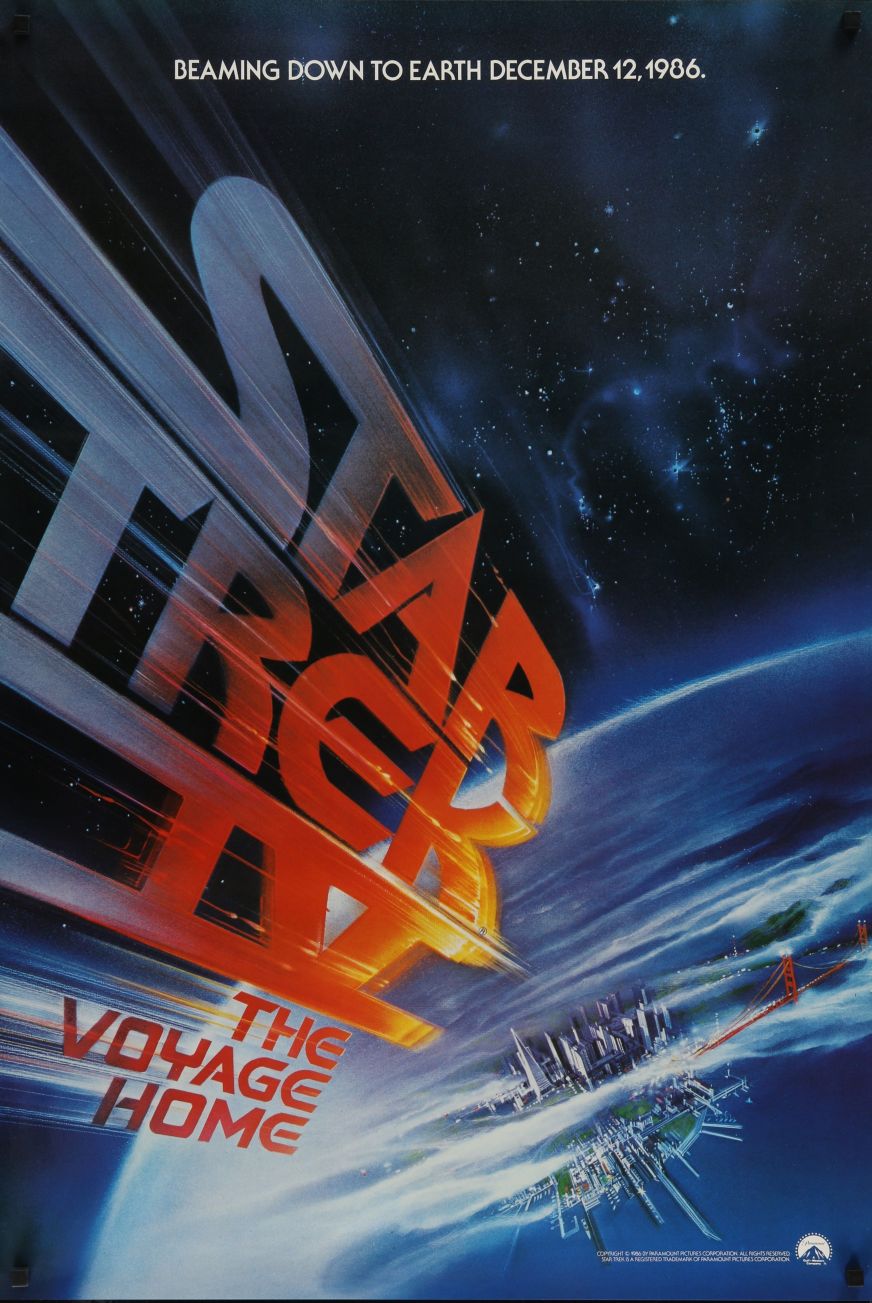 Star Trek IV: The Voyage Home (1986) original theatrical movie poster - Advance
