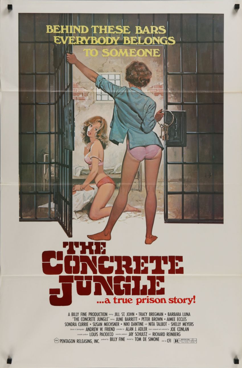 The Concrete Jungle (1982) original theatrical movie poster - Final