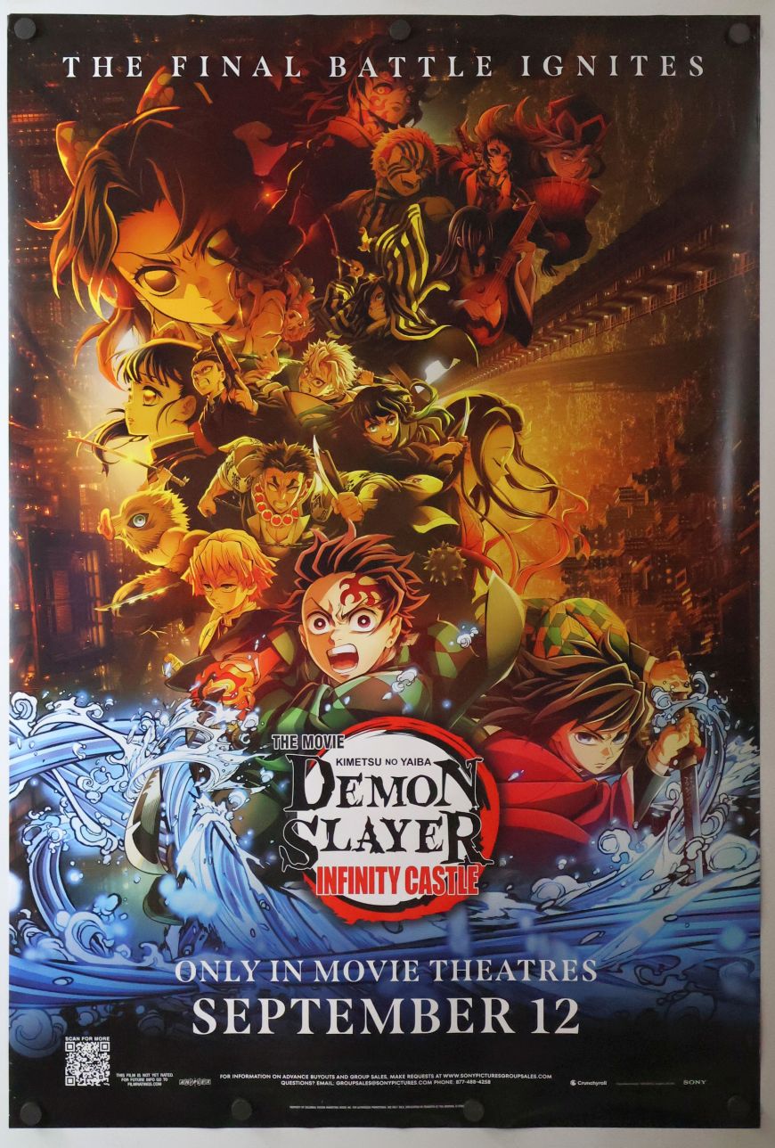 Demon Slayer -Kimetsu no Yaiba- The Movie: Infinity Castle (2025) original theatrical movie poster - Final