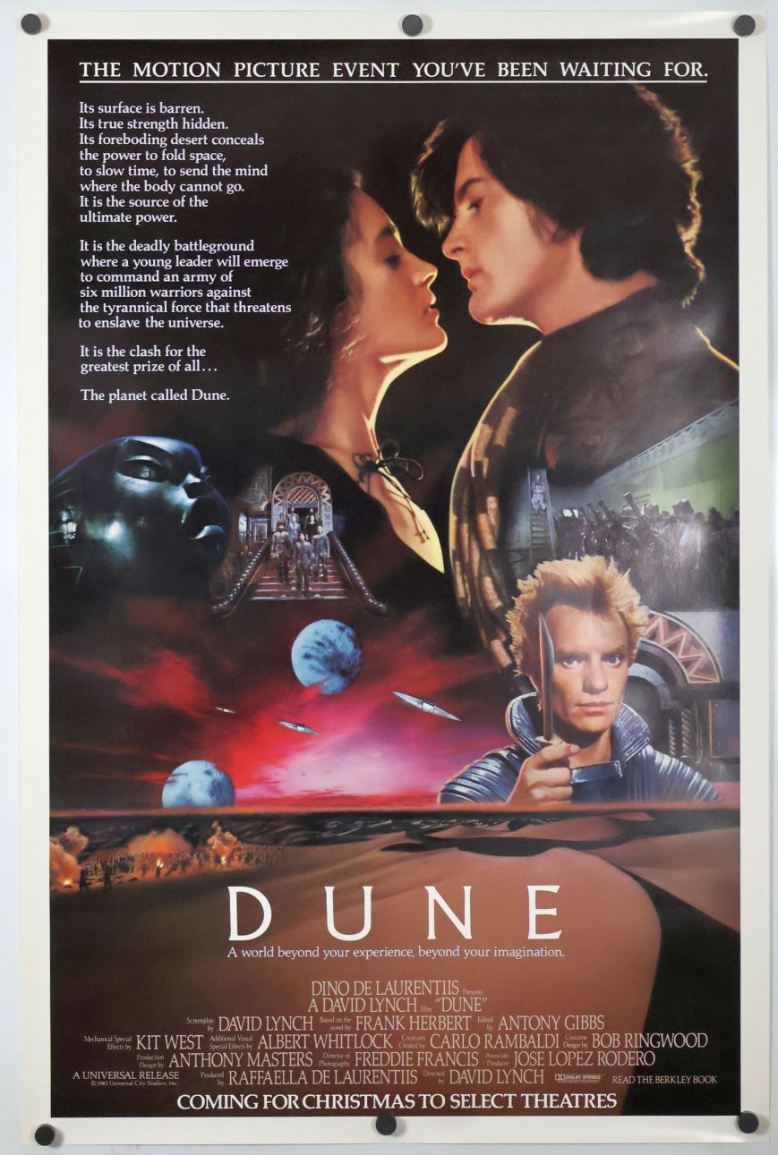 Dune (1984) original theatrical movie poster - Advance