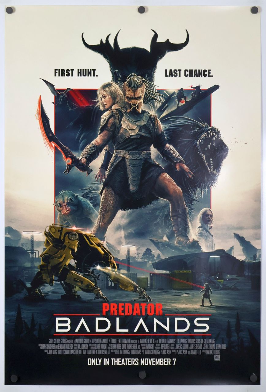 Predator: Badlands (2025) original theatrical movie poster - Final