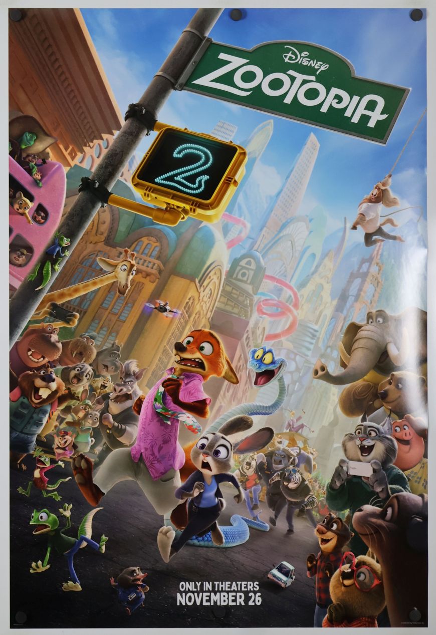 Zootopia 2 (2025) original theatrical movie poster - Advance Style C