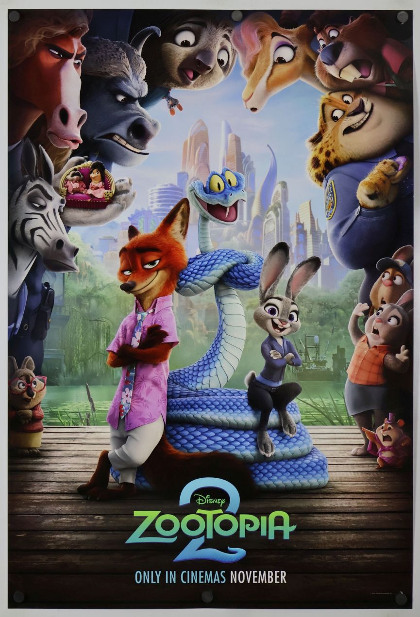 Zootopia 2 (2025) original theatrical movie poster - International Style D