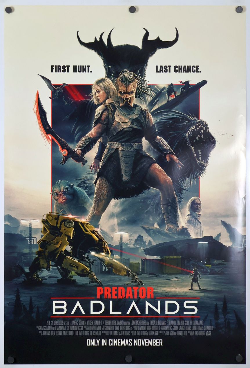 Predator: Badlands (2025) original theatrical movie poster - International Final