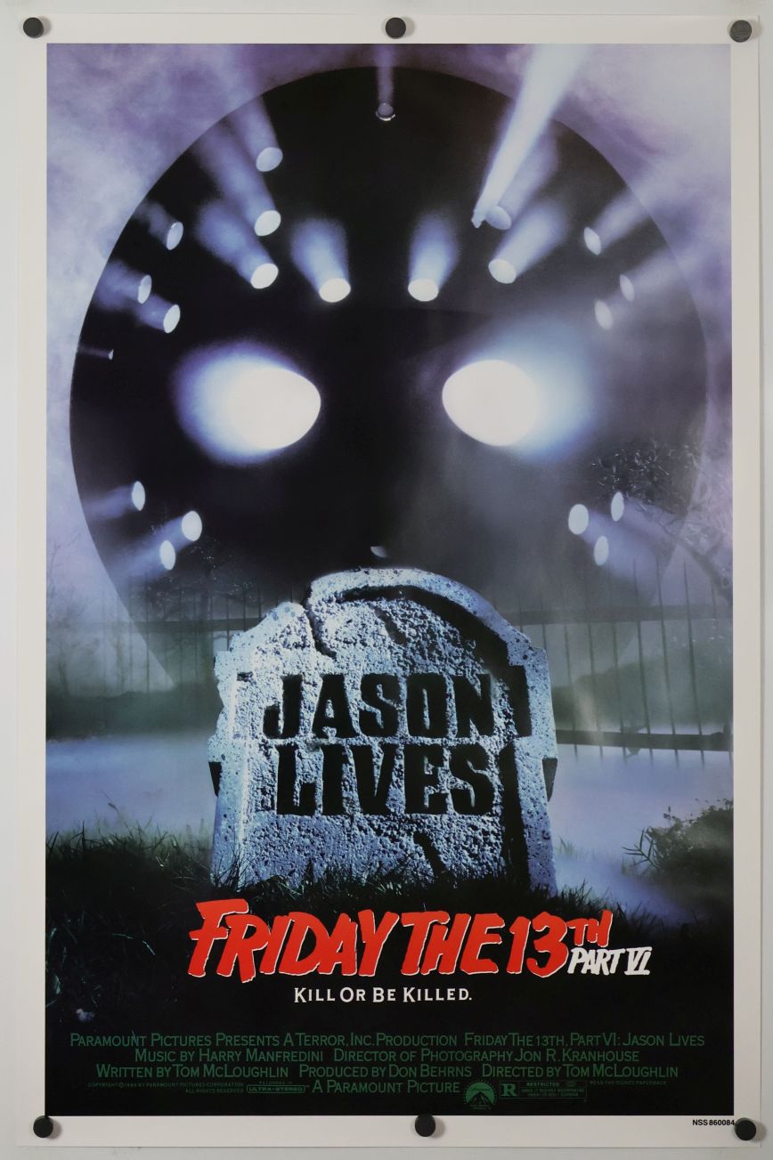 Jason Lives: Friday the 13th Part VI (1986) original theatrical movie poster - Final