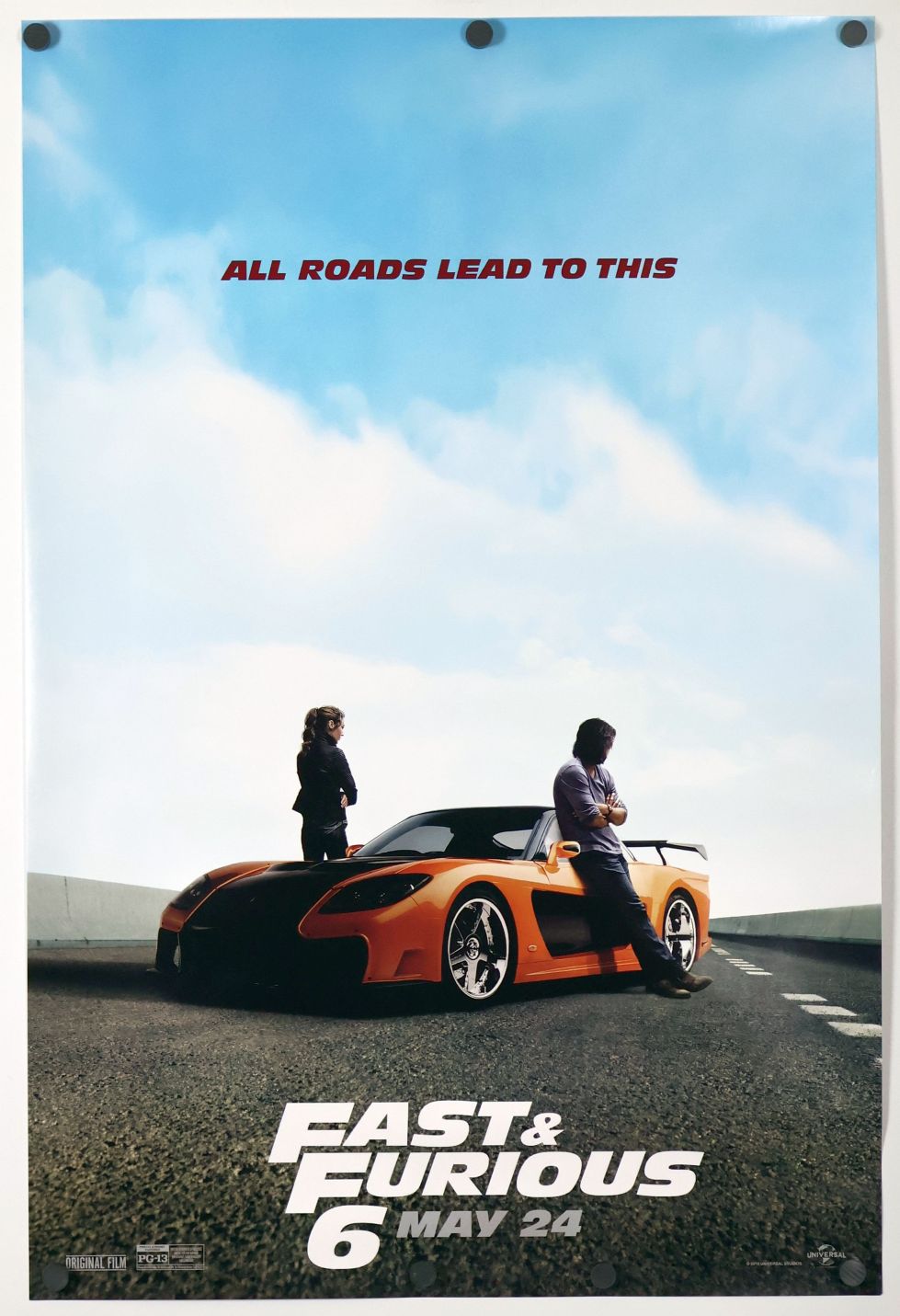 Fast & Furious 6 (2013) original theatrical movie poster - Wilding Style C
