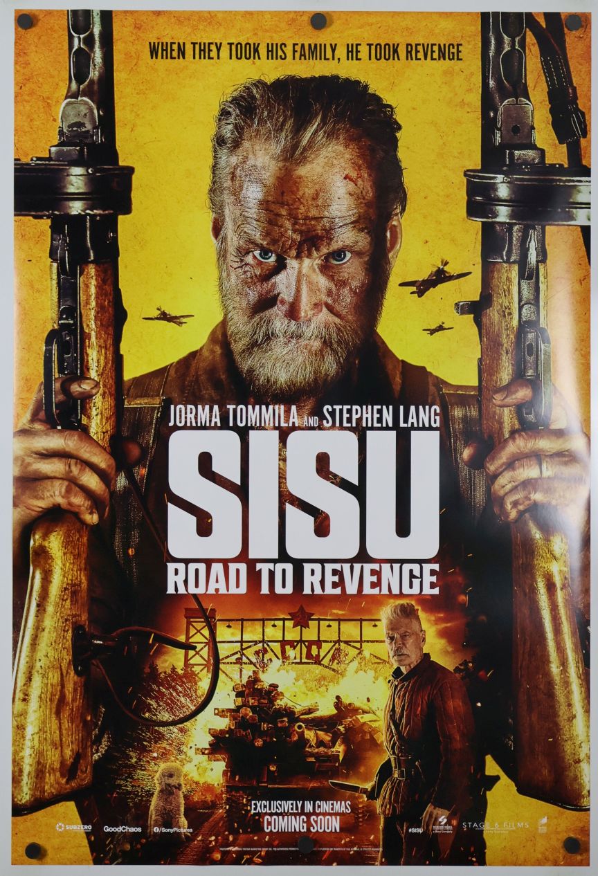 Sisu: Road to Revenge (2025) original theatrical movie poster - International Style B