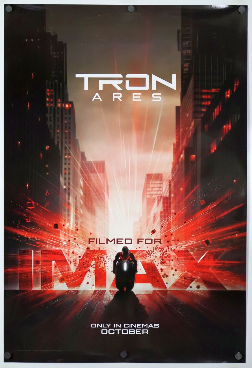 Tron: Ares (2025) original theatrical movie poster - International IMAX