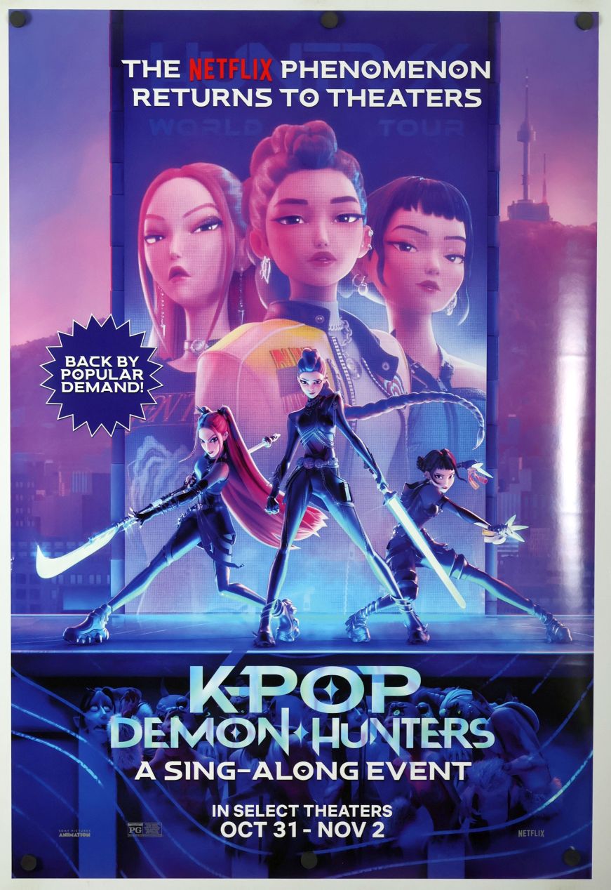 KPop Demon Hunters (2025) original theatrical movie poster - Re-Release