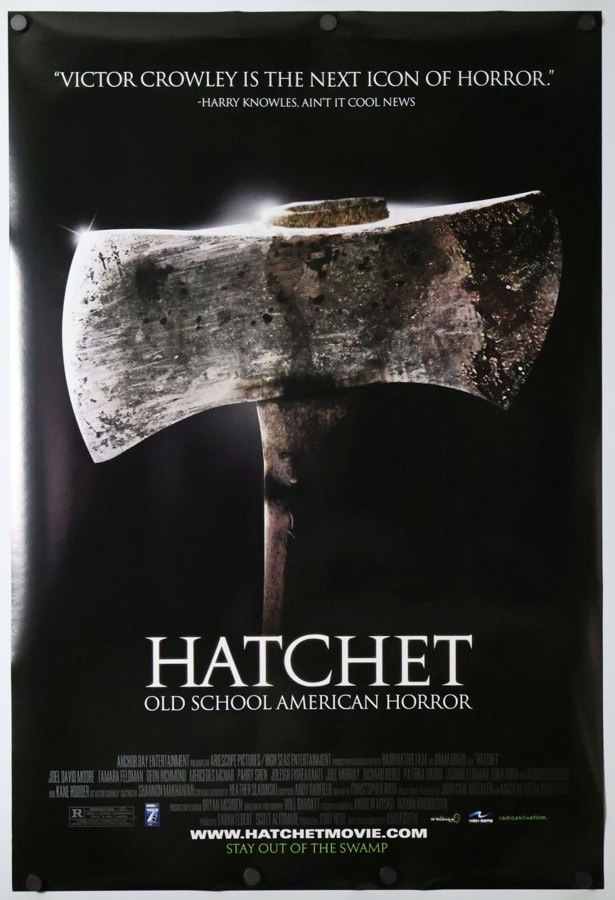 Hatchet (2006) original theatrical movie poster - Final