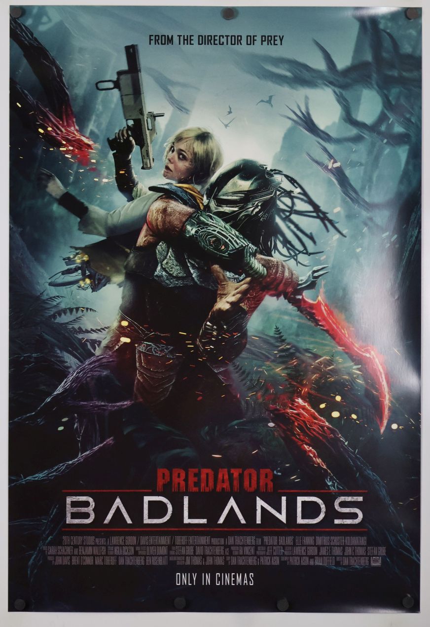 Predator: Badlands (2025) original theatrical movie poster - International Advance D