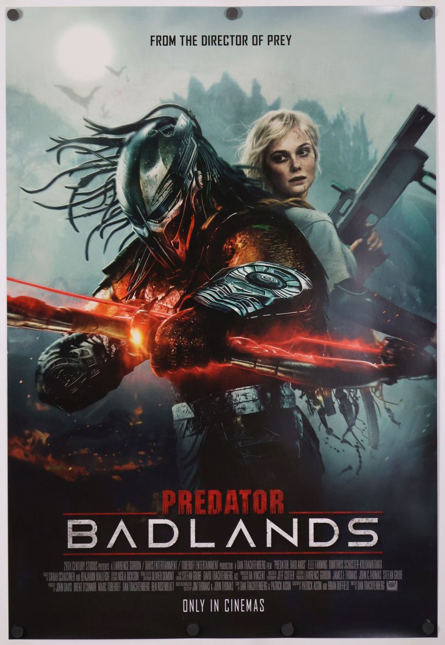 Predator: Badlands (2025) original theatrical movie poster - International Advance E