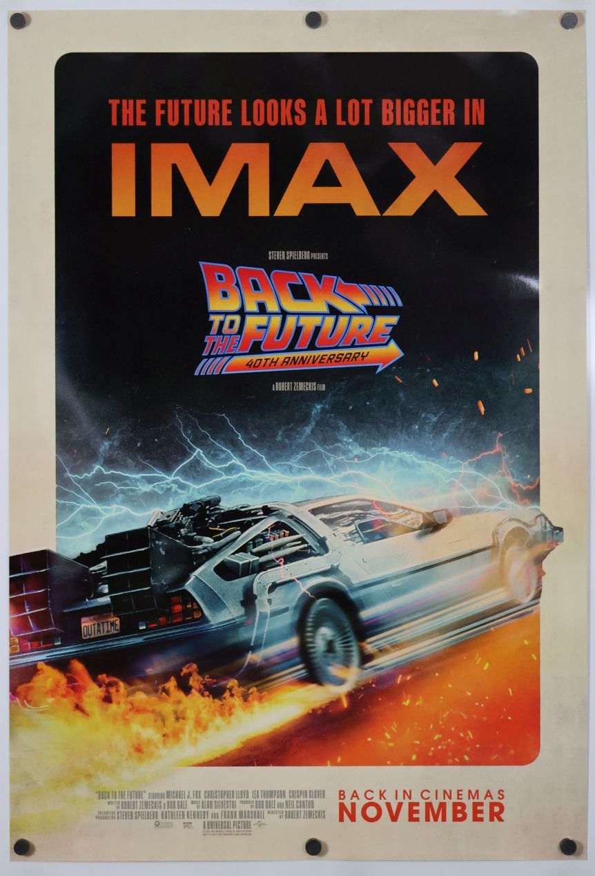 Back to the Future (2025) original theatrical movie poster - International Re-release IMAX