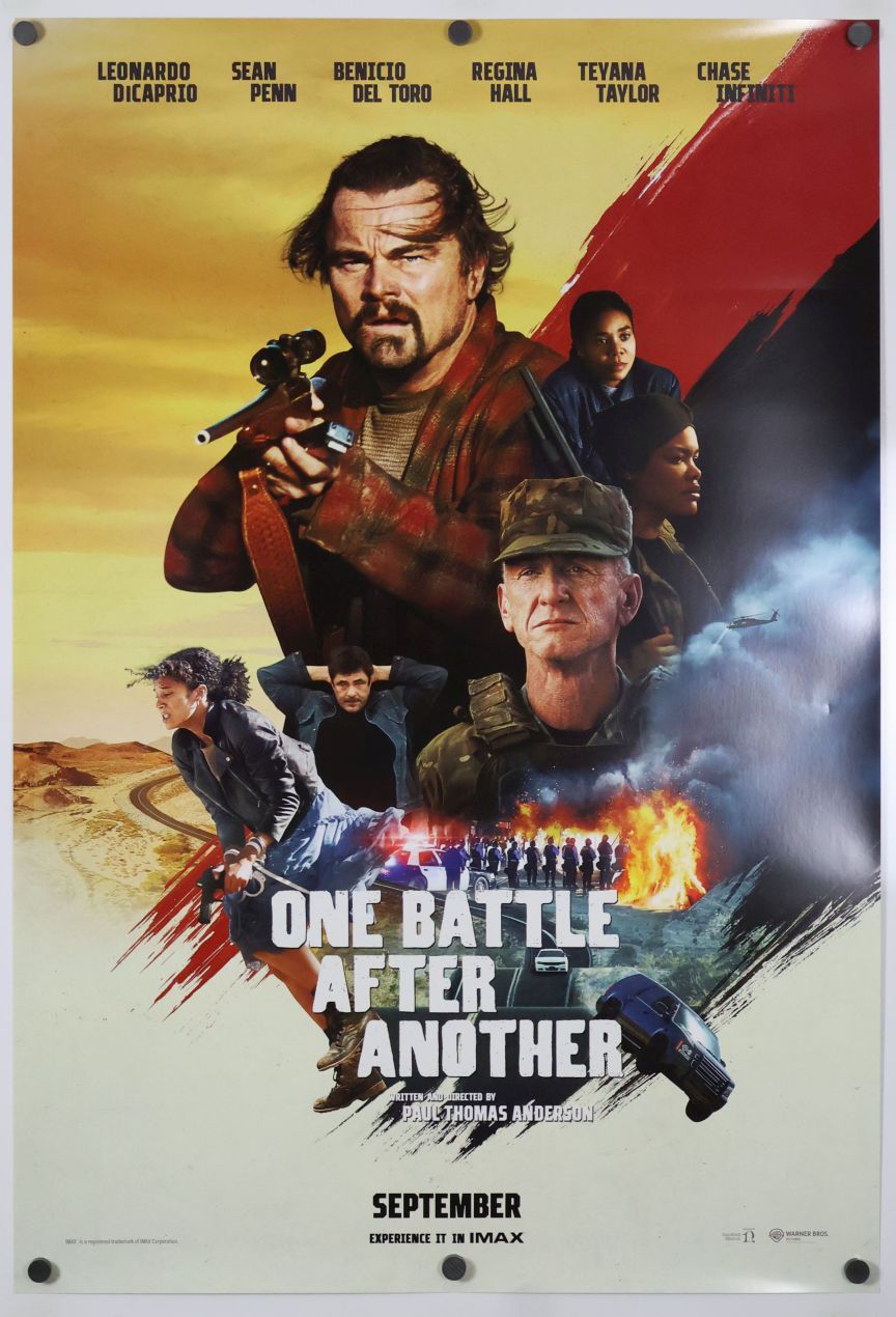One Battle After Another (2025) original theatrical movie poster - International Final B