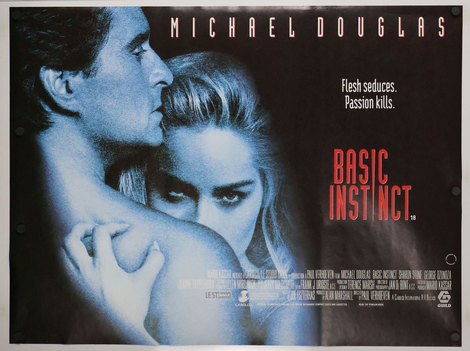 Basic Instinct (1992) original theatrical movie poster - Final