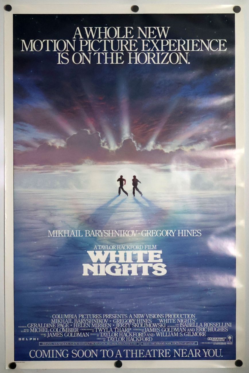 White Nights (1985) original theatrical movie poster - Advance
