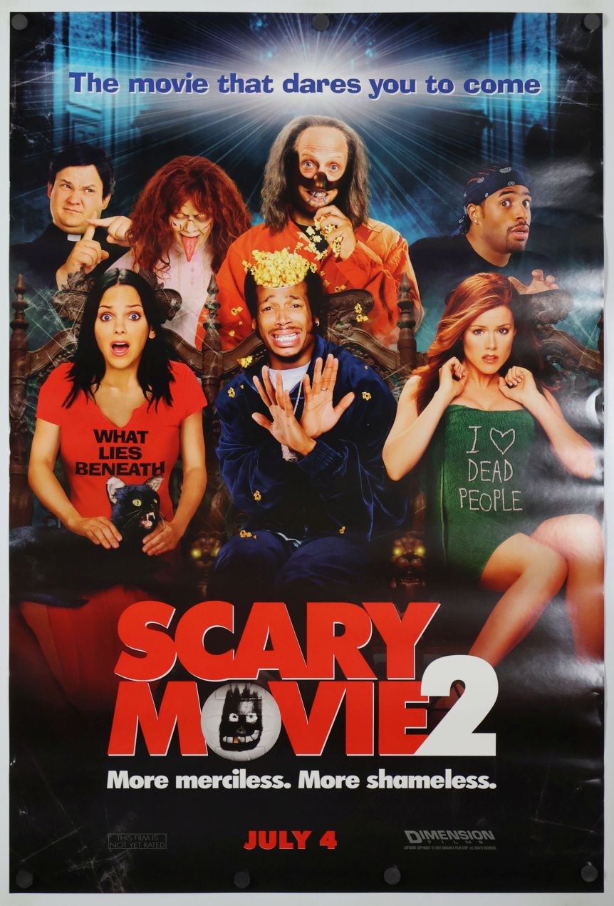 Scary Movie 2 (2001) original theatrical movie poster - Advance