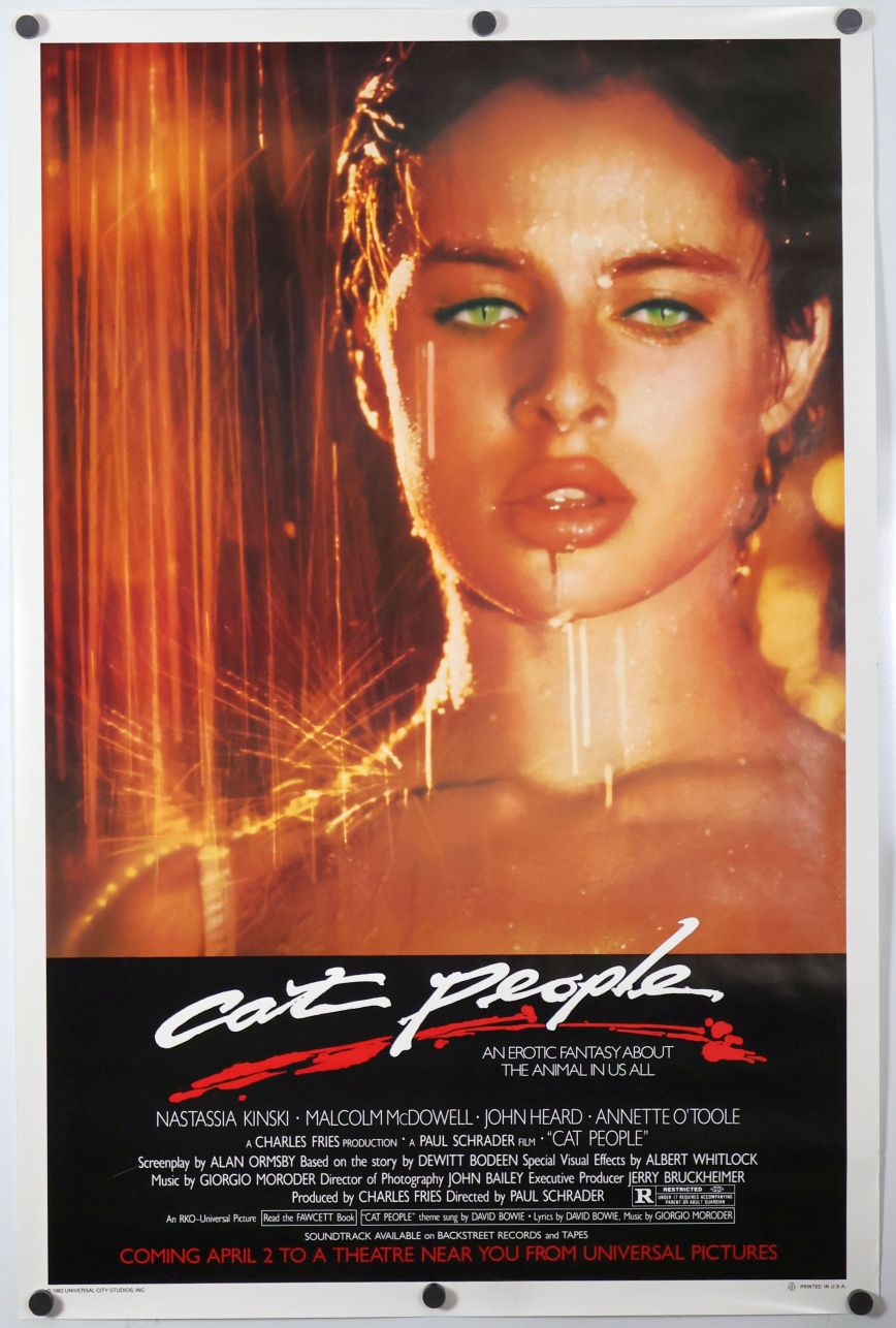 Cat People (1982) original theatrical movie poster - Advance