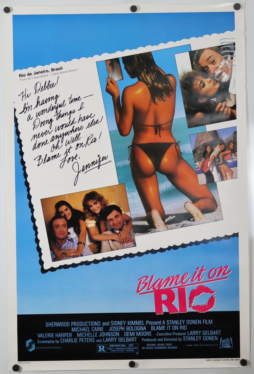 Blame It on Rio (1984) original theatrical movie poster - Final