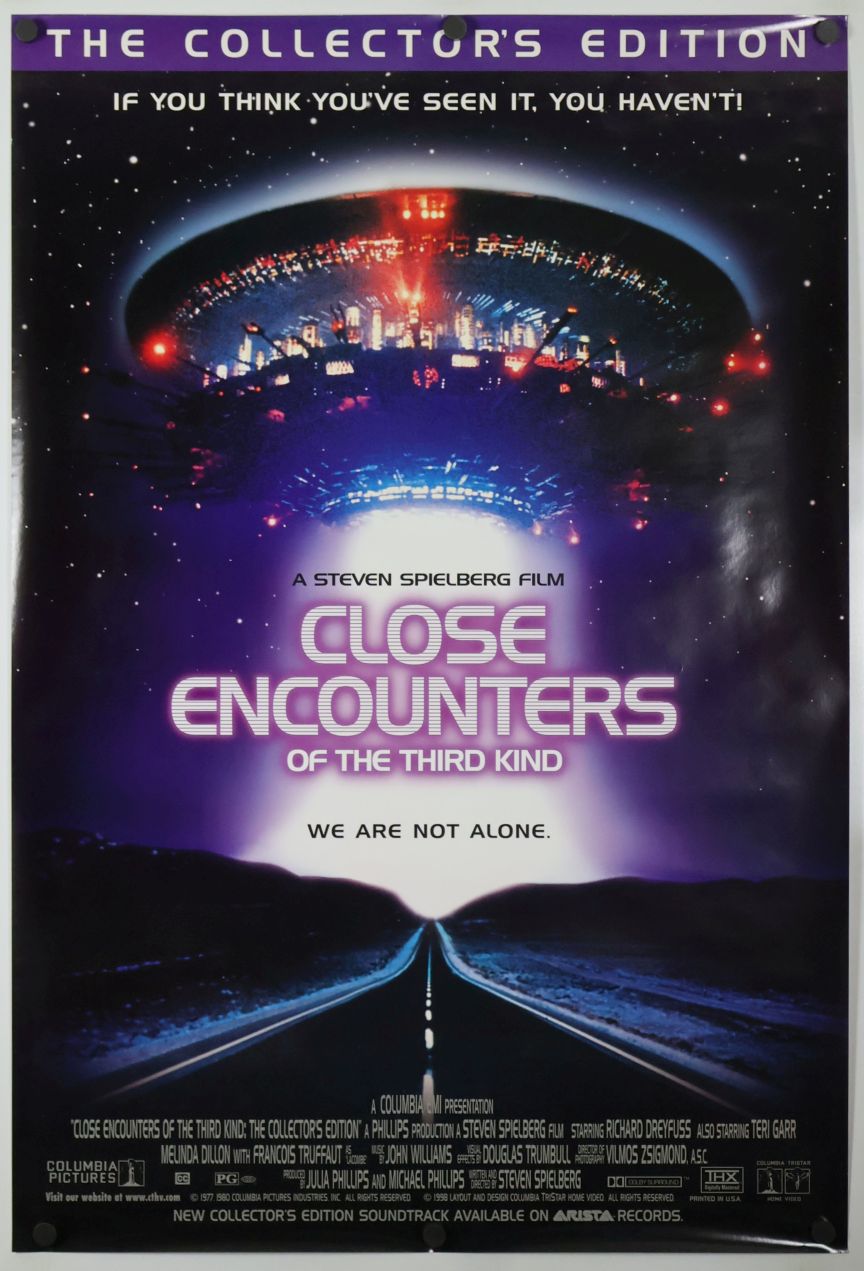 Close Encounters of the Third Kind (1998) original theatrical movie poster - Video