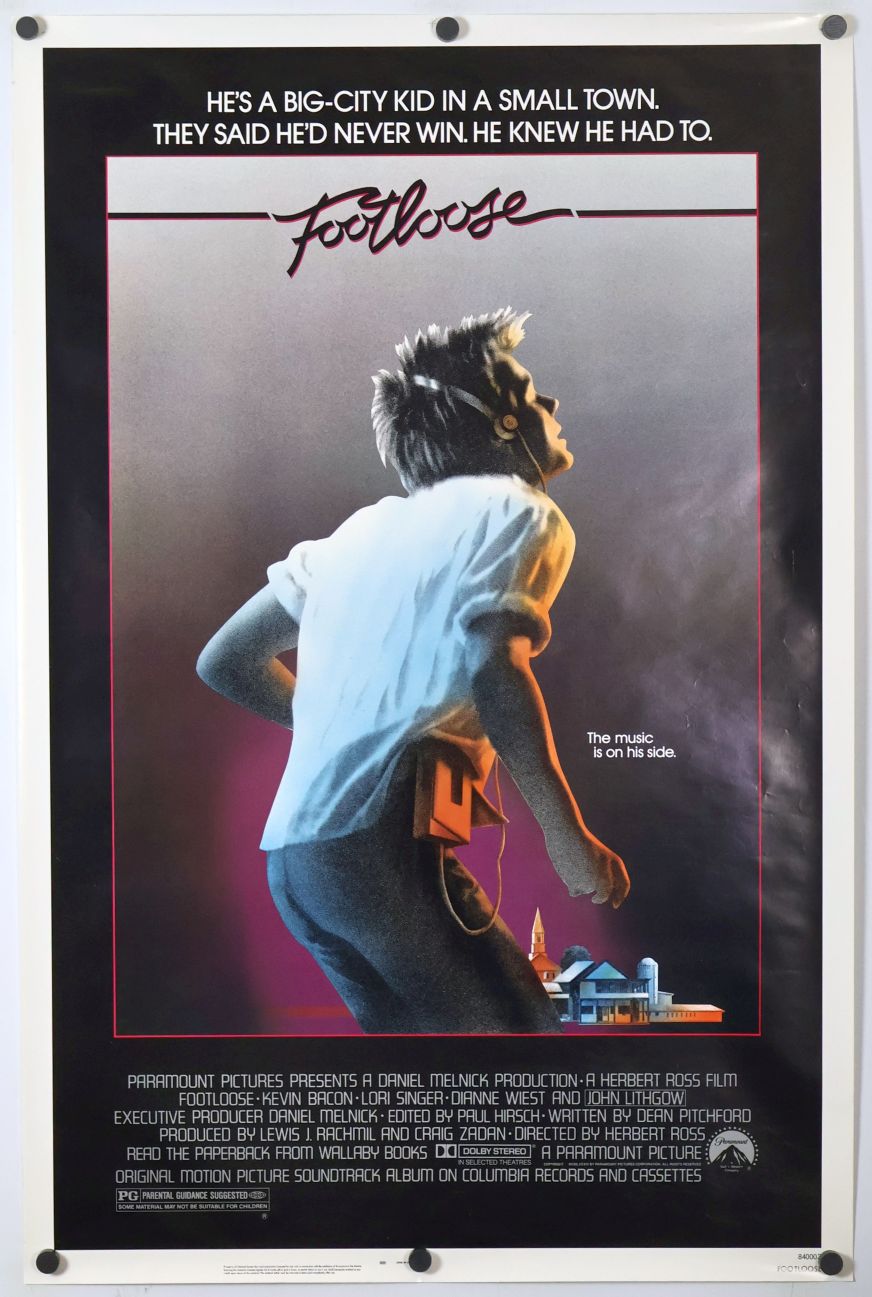 Footloose (1984) original theatrical movie poster - Final