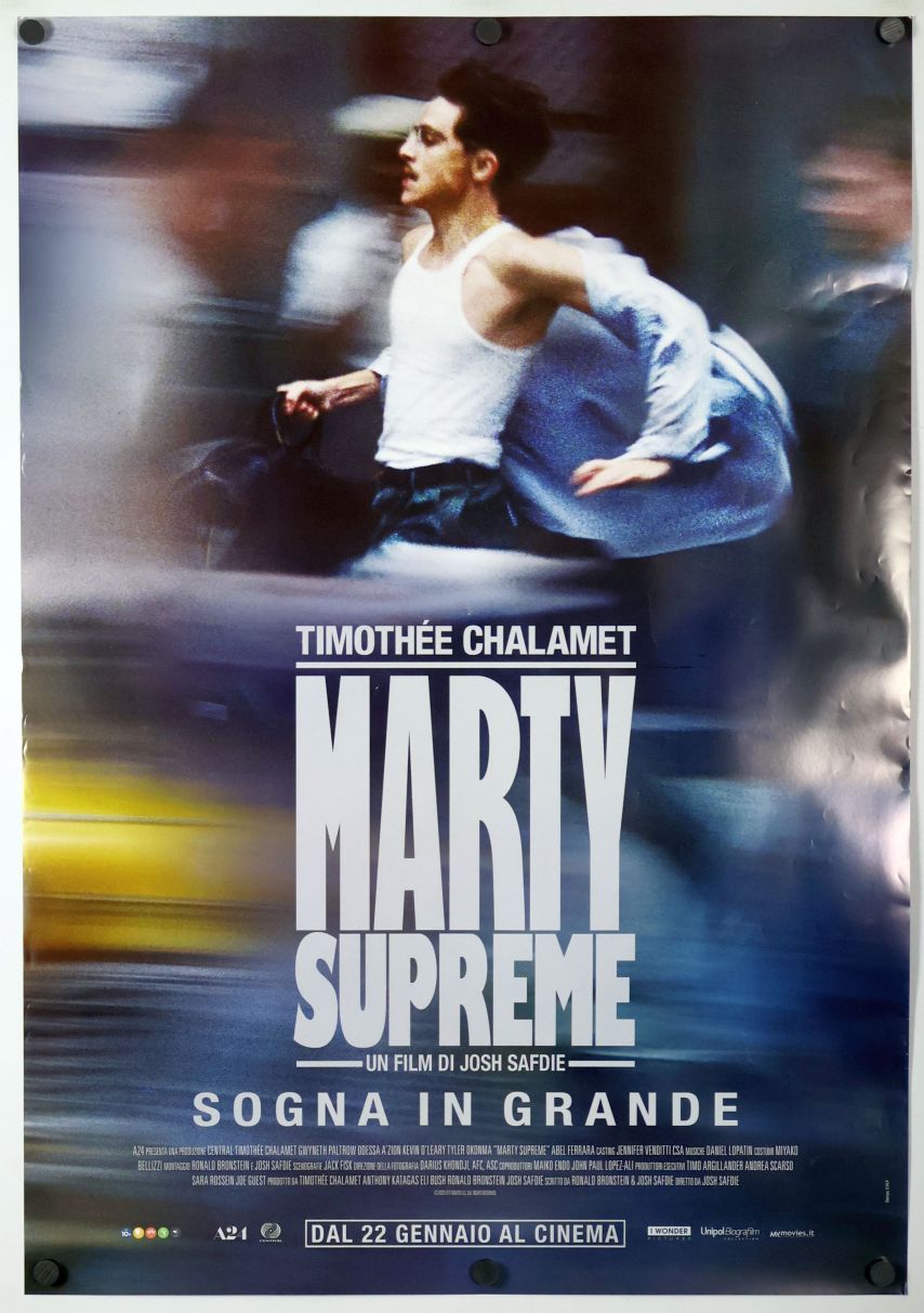 Marty Supreme (2025) original theatrical movie poster - Advance