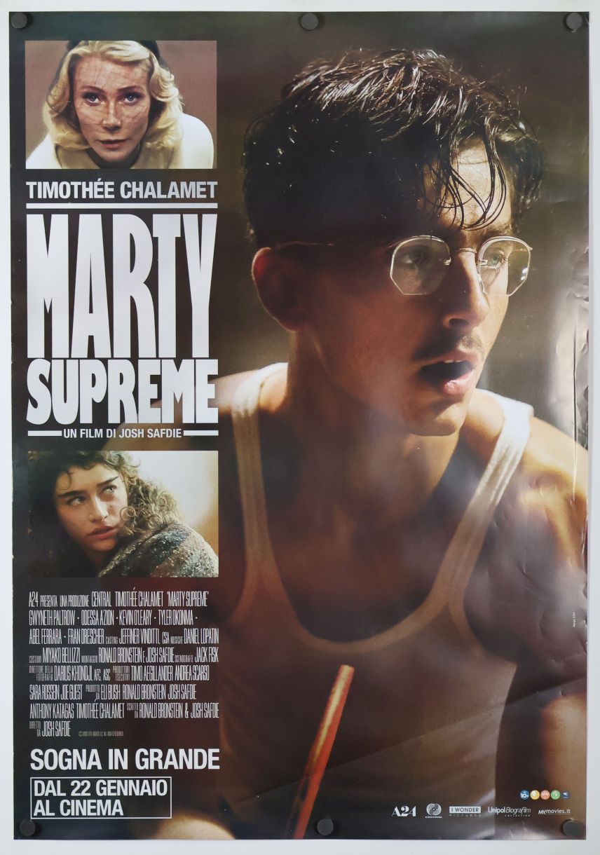 Marty Supreme (2025) original theatrical movie poster - Final