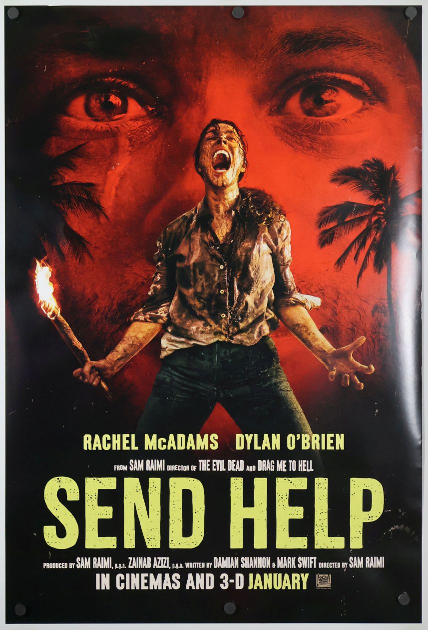 Send Help (2026) original theatrical movie poster - International Final