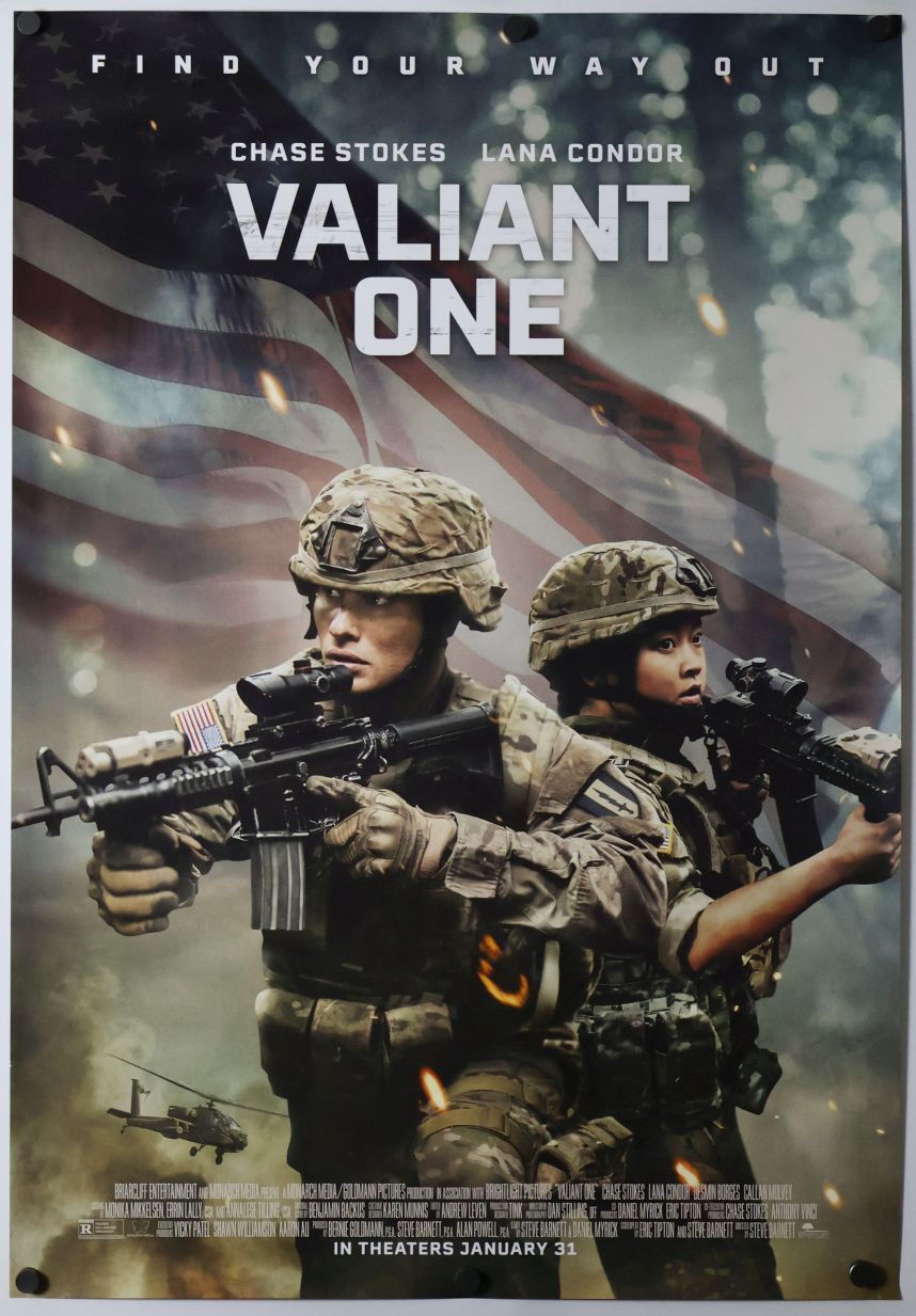 Valiant One (2025) original theatrical movie poster - Final