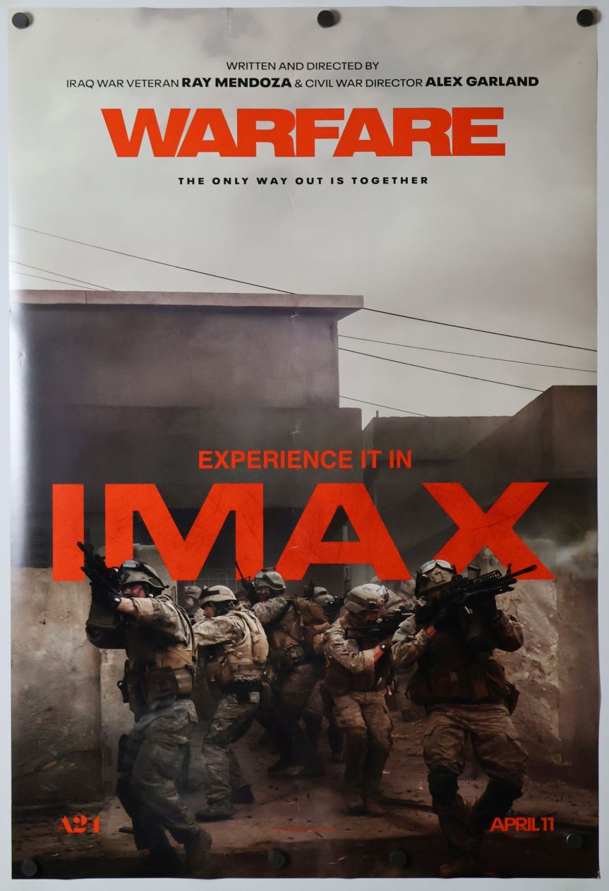 Warfare (2025) original theatrical movie poster - Imax