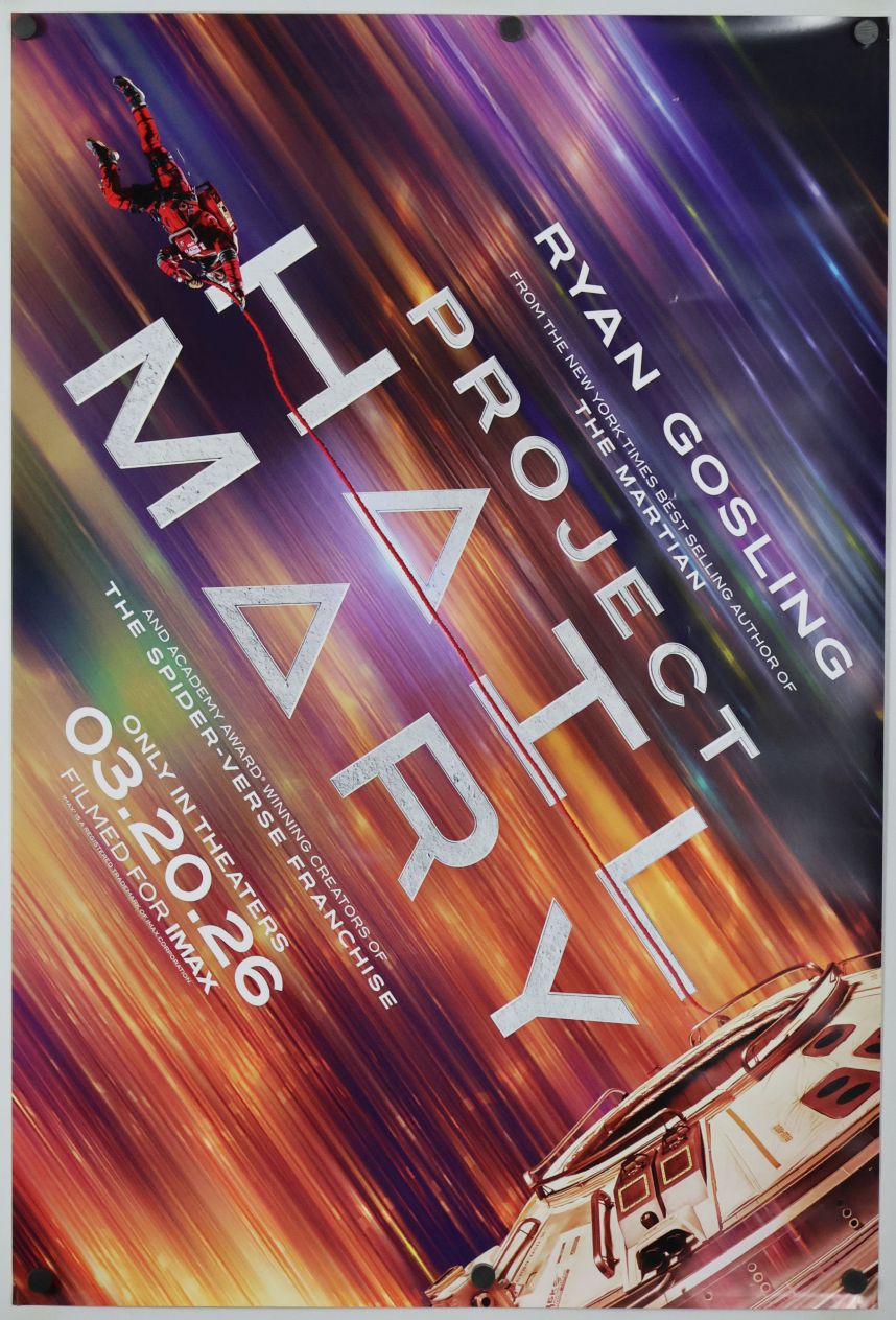 Project Hail Mary (2026) original theatrical movie poster - Imax