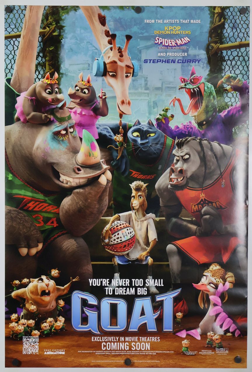 GOAT (2026) original theatrical movie poster - Final