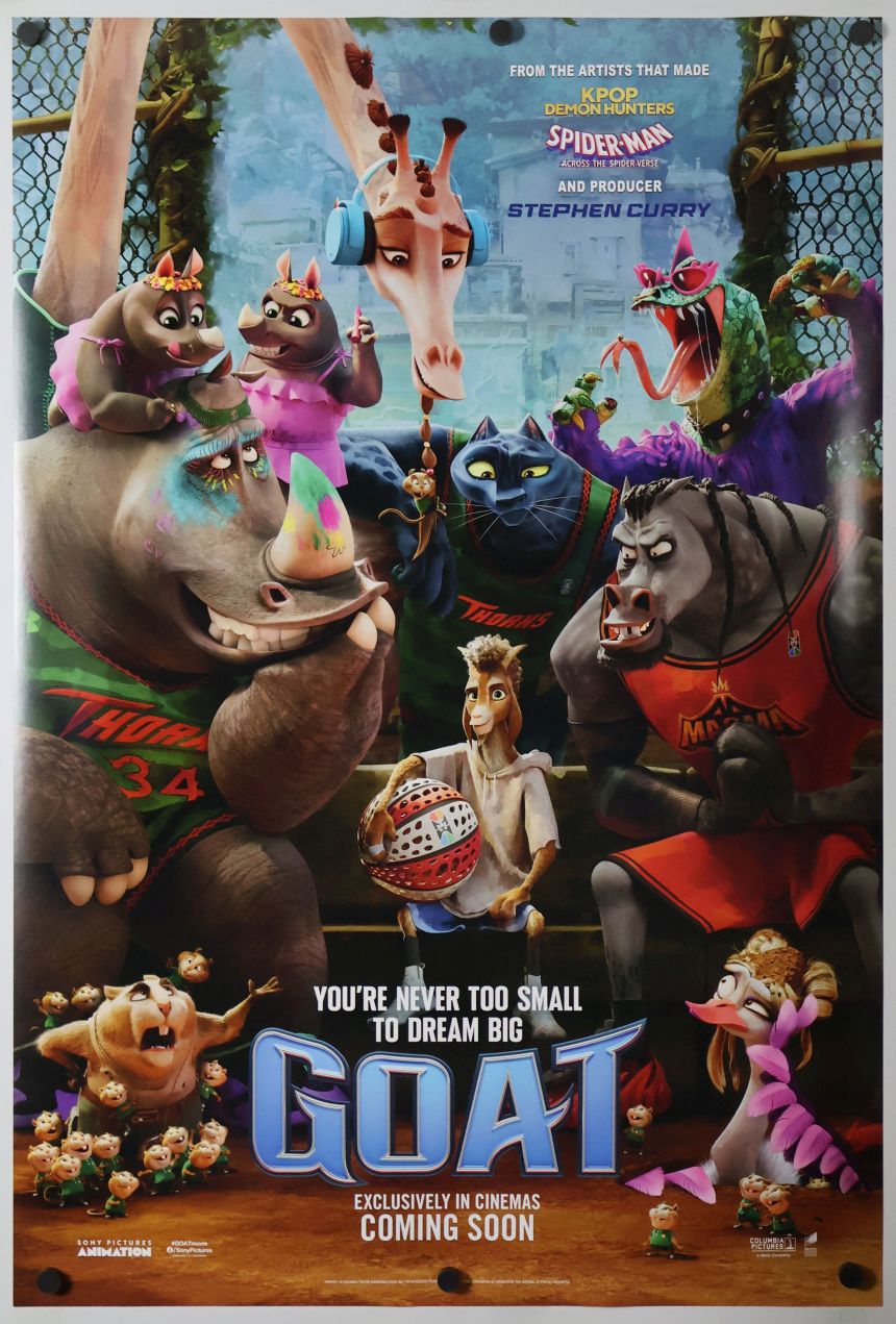 GOAT (2026) original theatrical movie poster - International Final