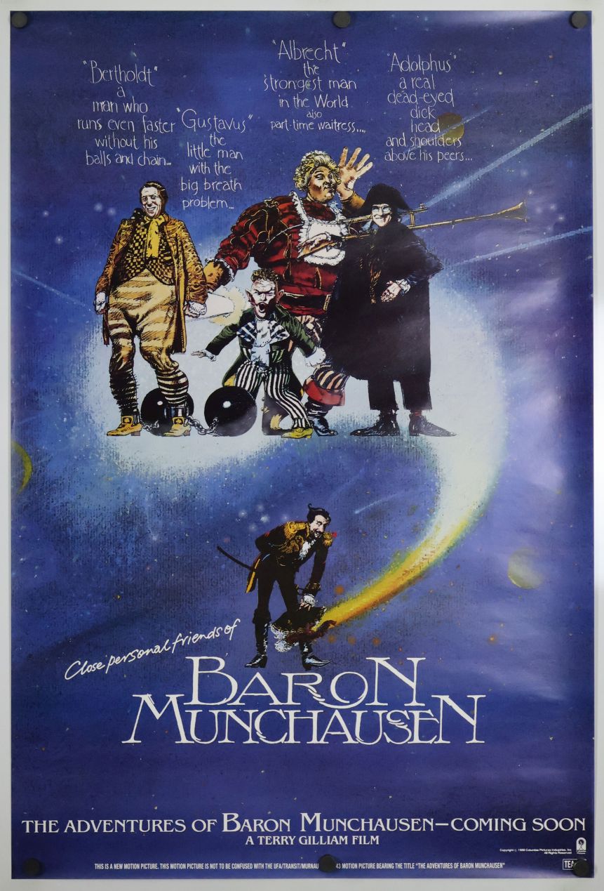 The Adventures of Baron Munchausen (1989) original theatrical movie poster - International Advance