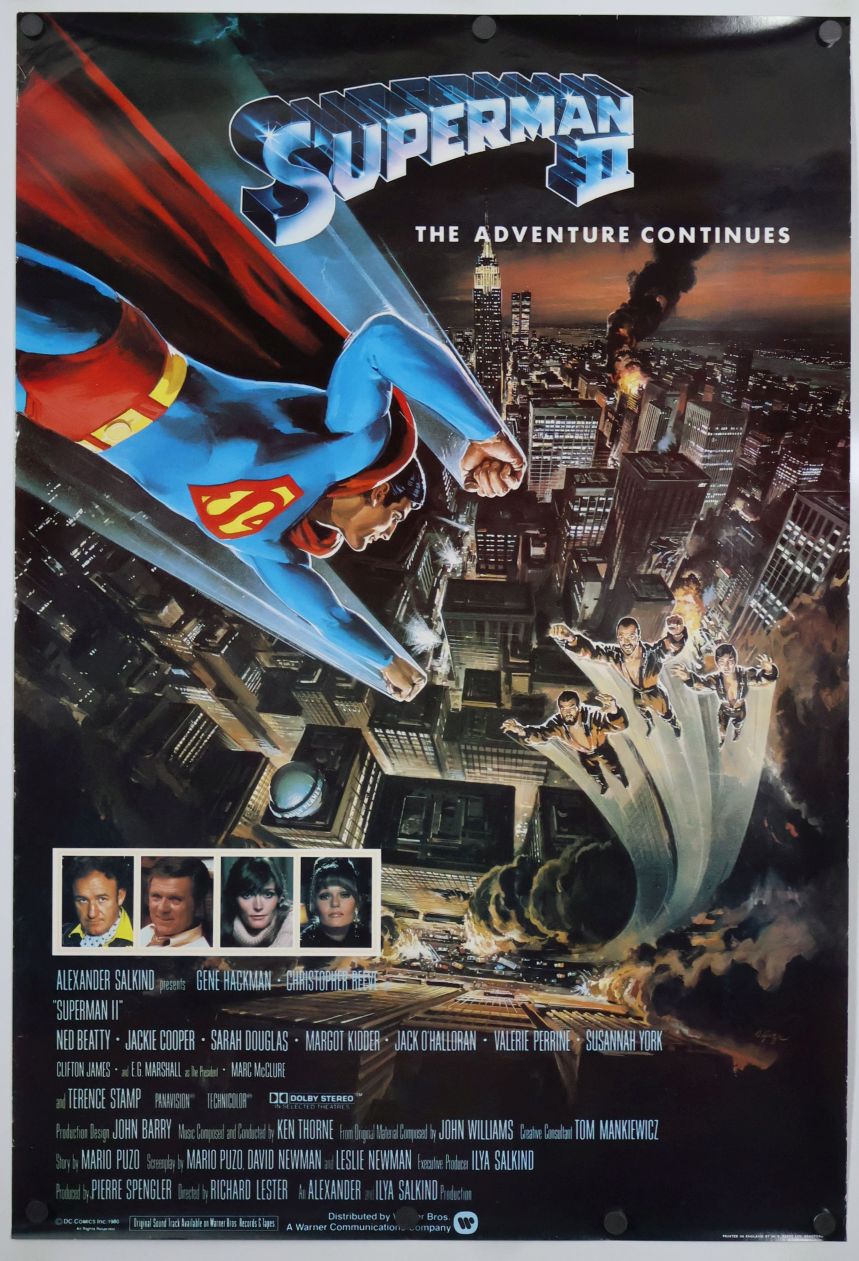 Superman II (1981) original theatrical movie poster - International