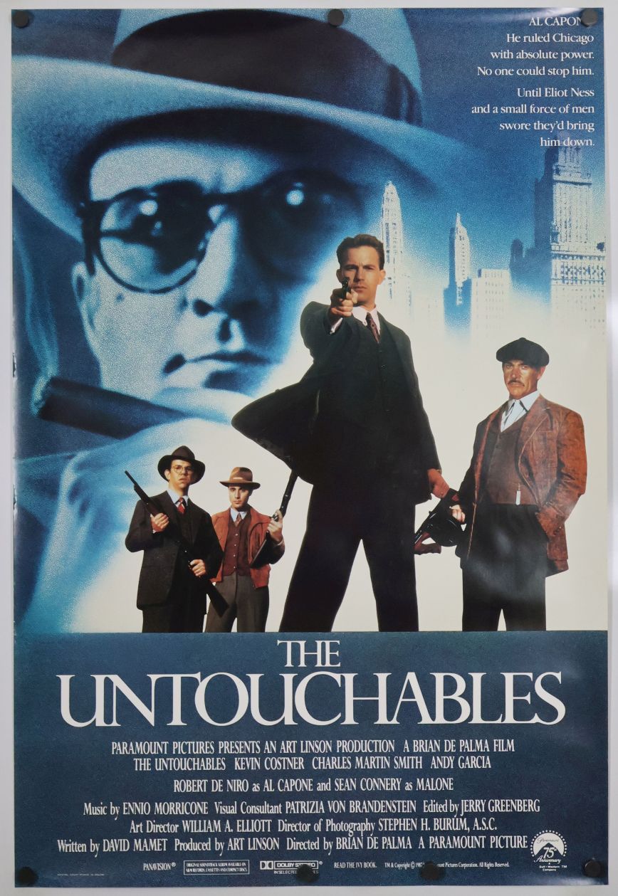 The Untouchables (1987) original theatrical movie poster - International