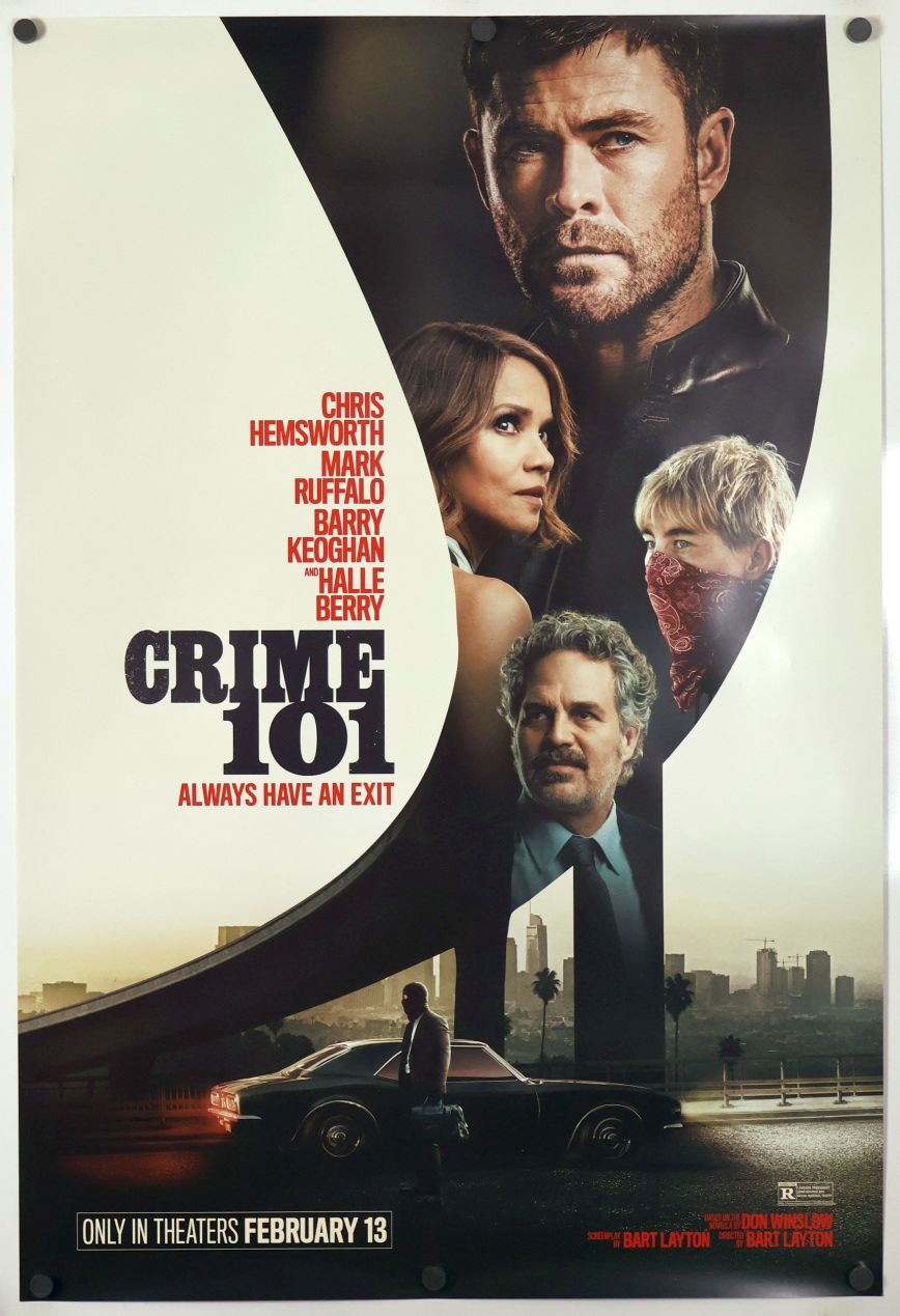Crime 101 (2026) original theatrical movie poster - Advance Style B
