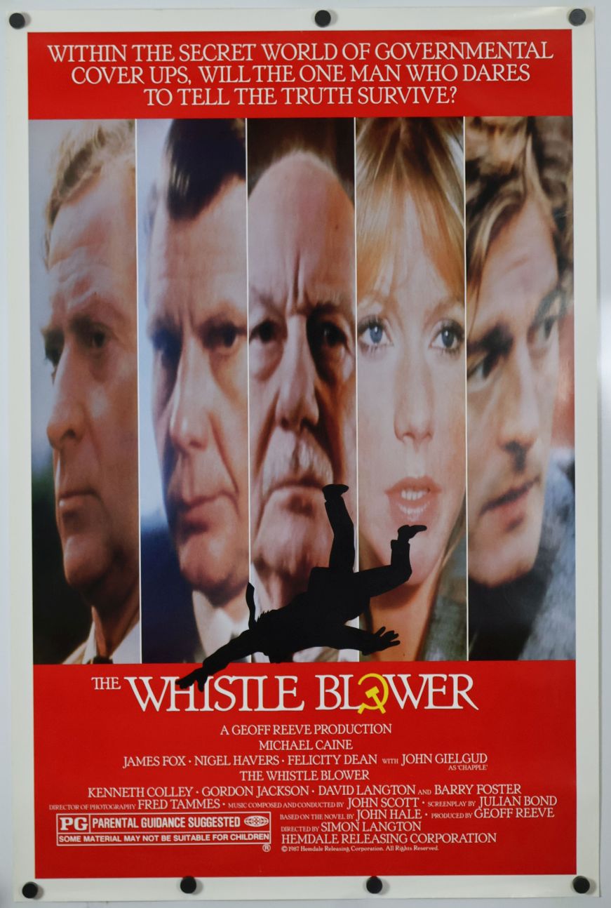 The Whistle Blower (1987) original theatrical movie poster - Final
