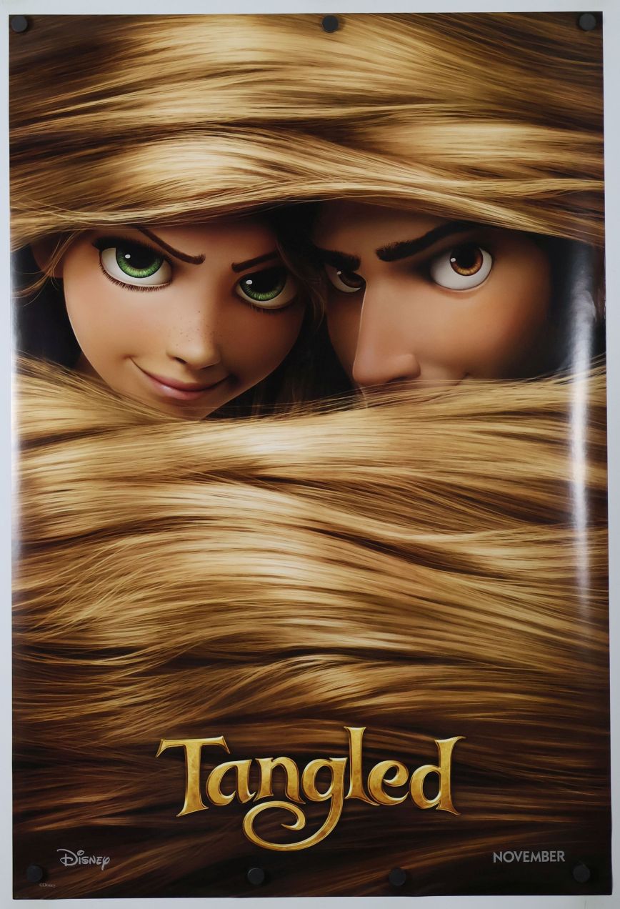 Tangled (2010) original theatrical movie poster - International Advance