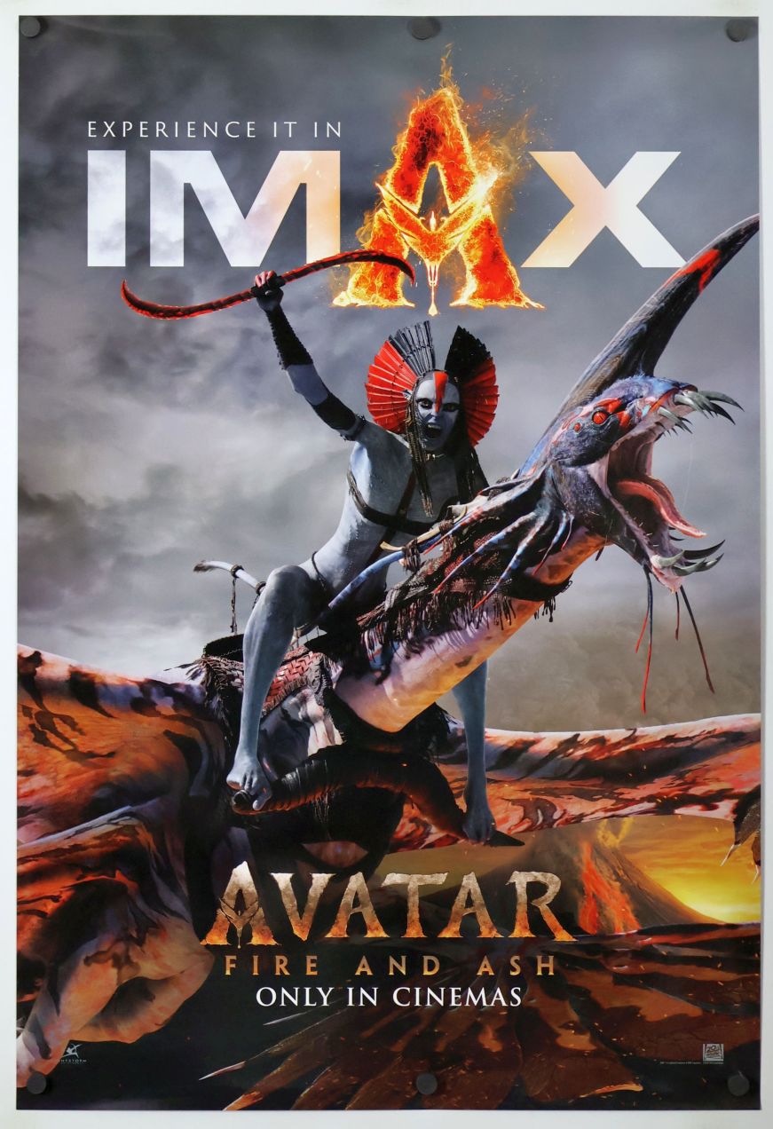 Avatar 3 (2025) original theatrical movie poster - International IMAX