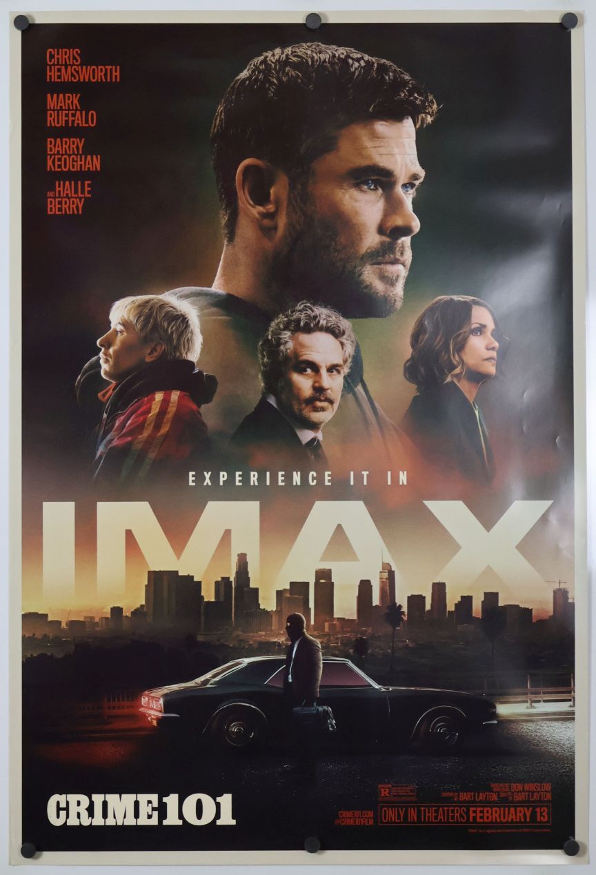 Crime 101 (2026) original theatrical movie poster - Imax