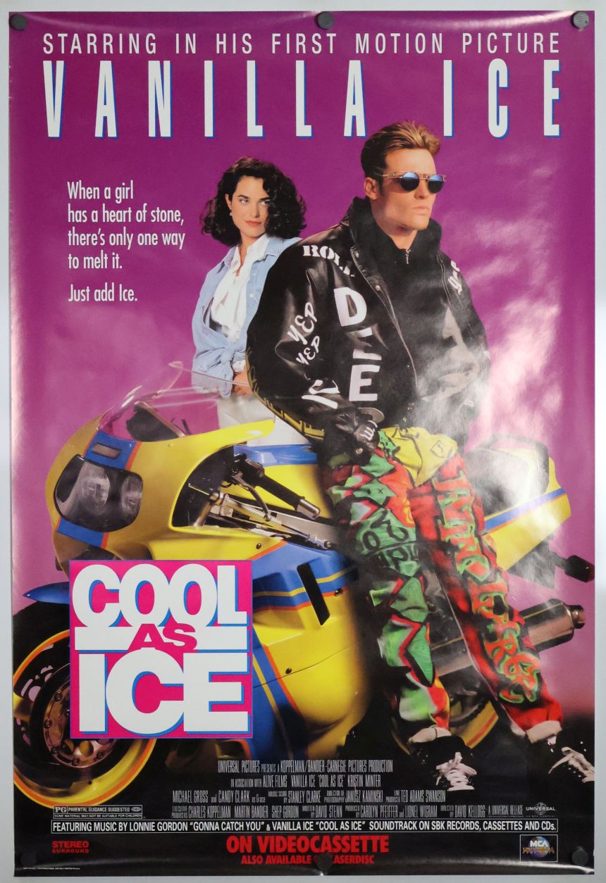 Cool as Ice (1991) original theatrical movie poster - Video